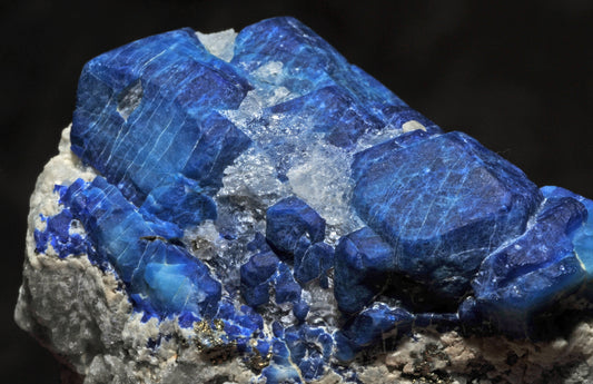 Blue gemstone raw crystal 