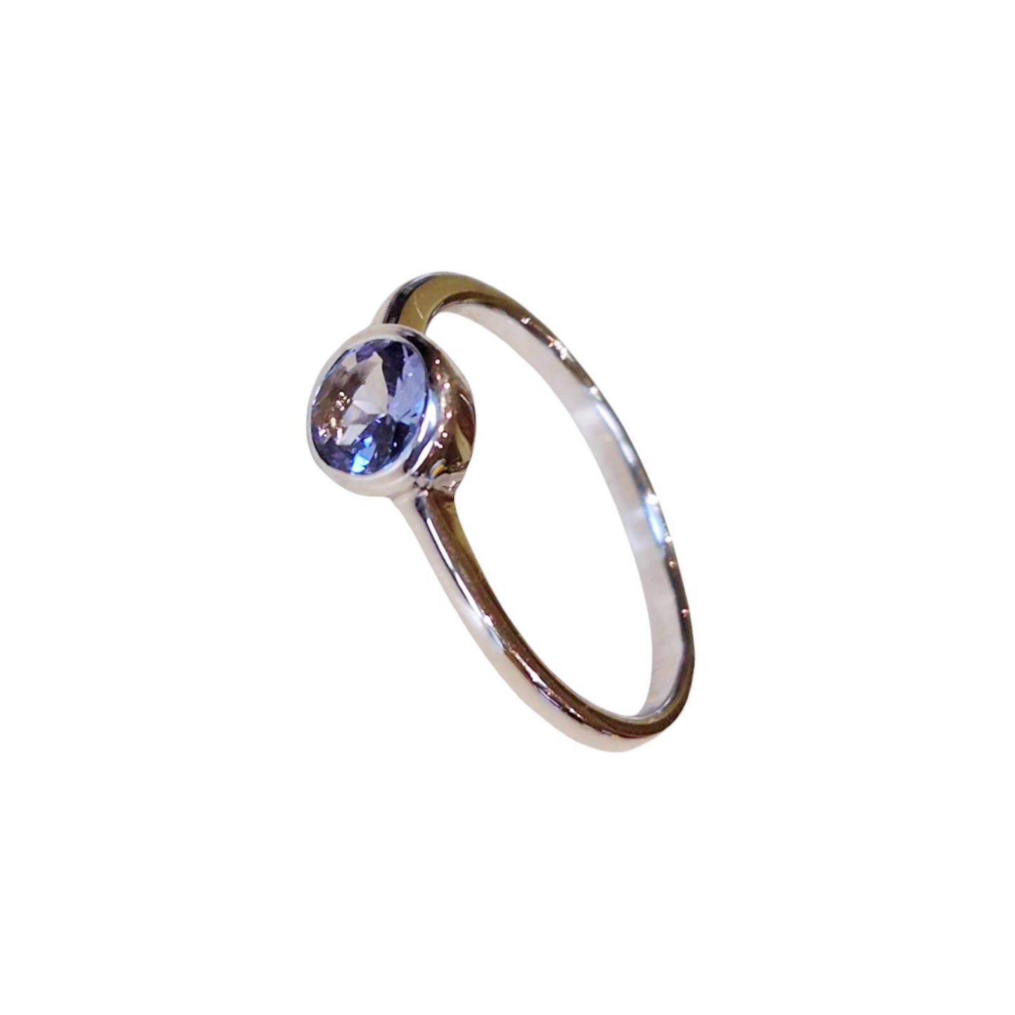 Silver Ring with a Tanzanite