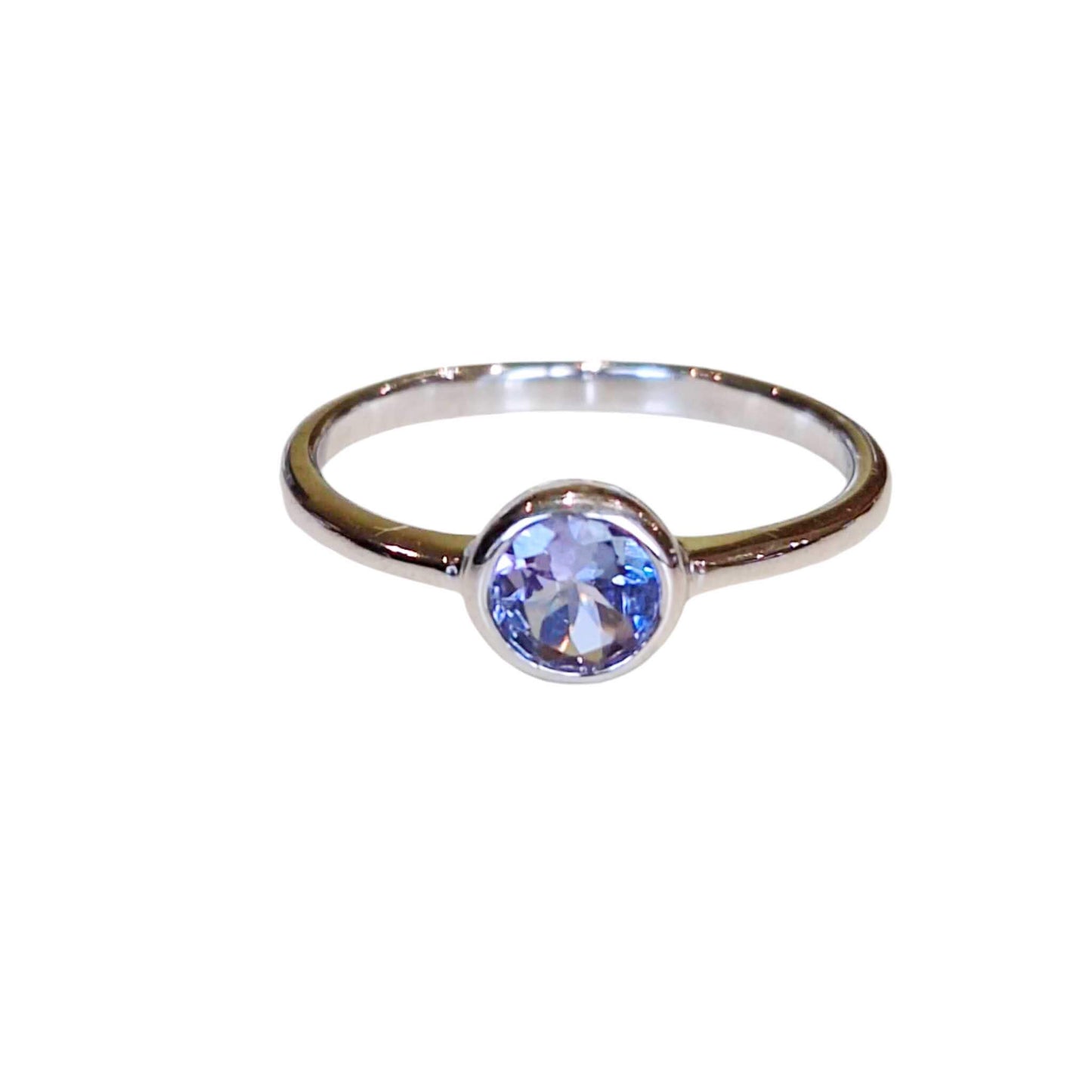 Silver Ring with a Tanzanite