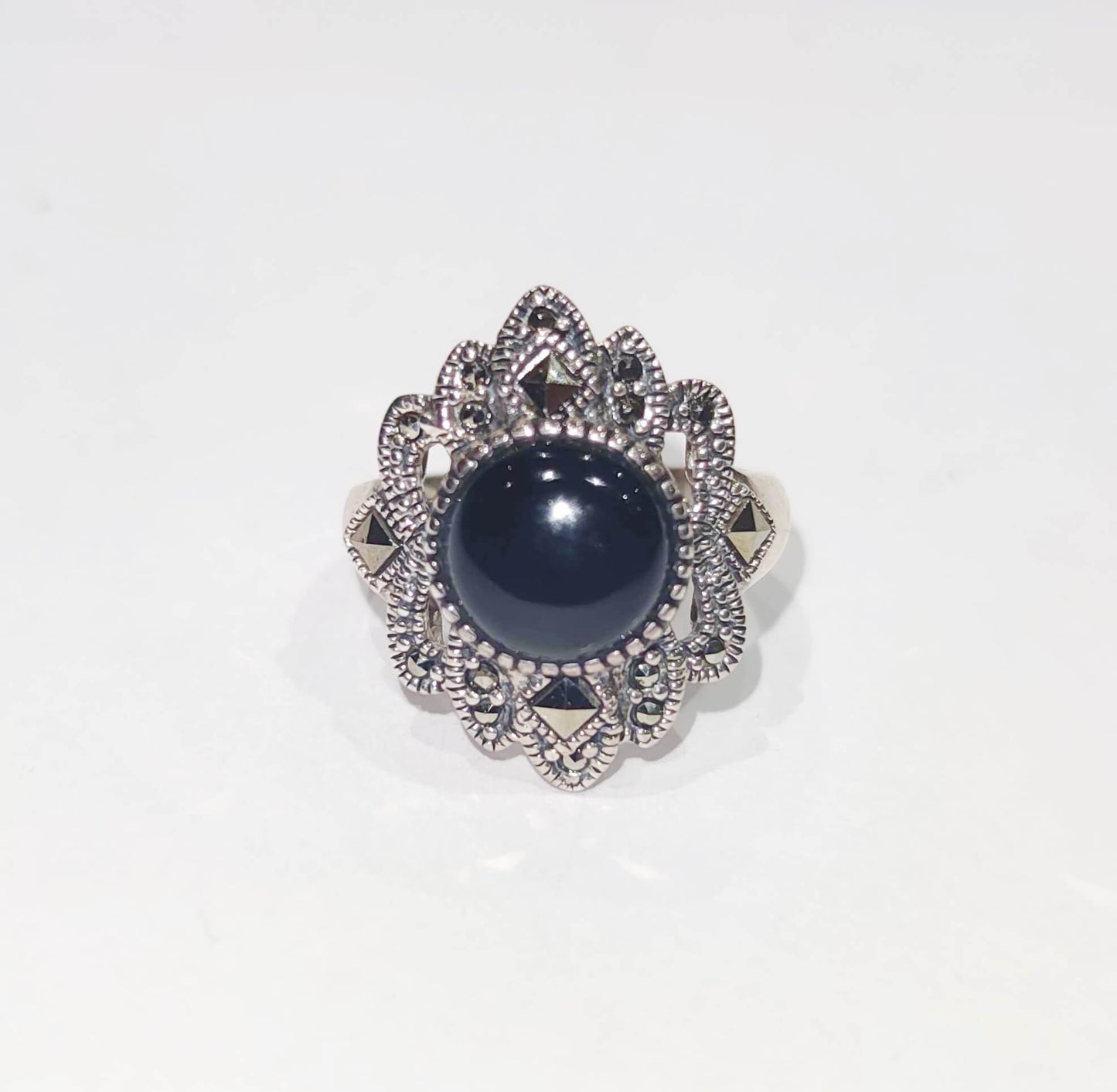 Silver Ring with Onyx