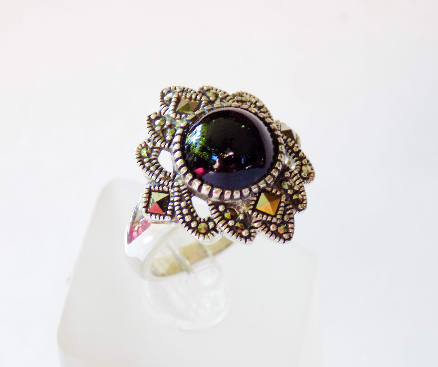 Silver Ring with Onyx