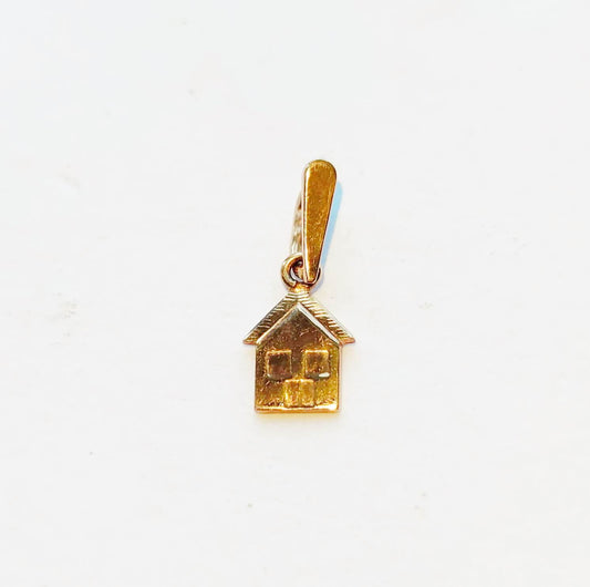 14K Red Gold Home Sweet Home Pendant