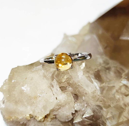 Silver Ring with Citrine