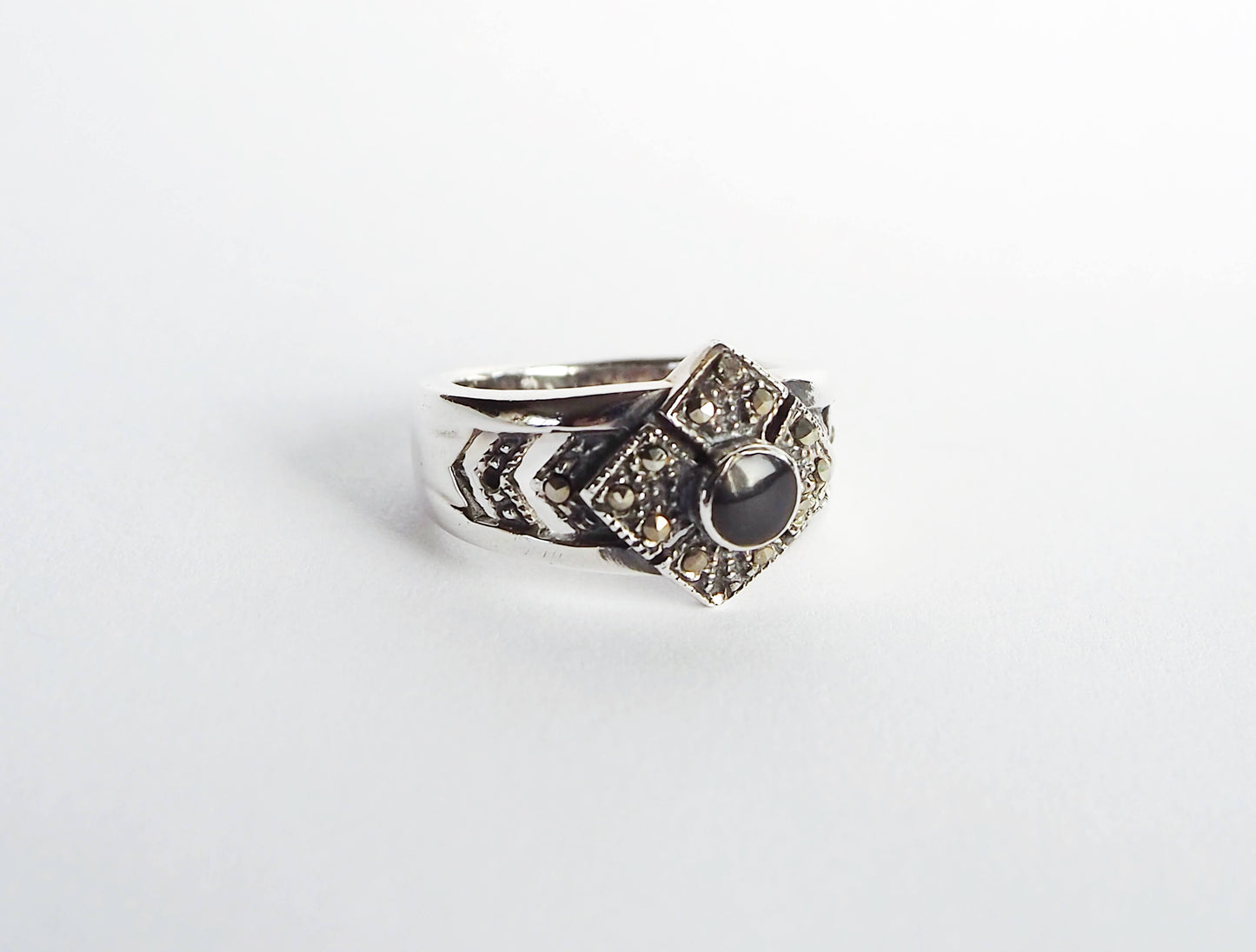 Silver Ring with Onyx