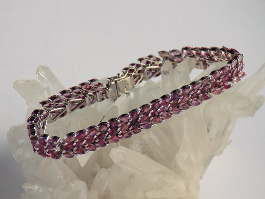 Silver Bracelet with Rubies - AnArt