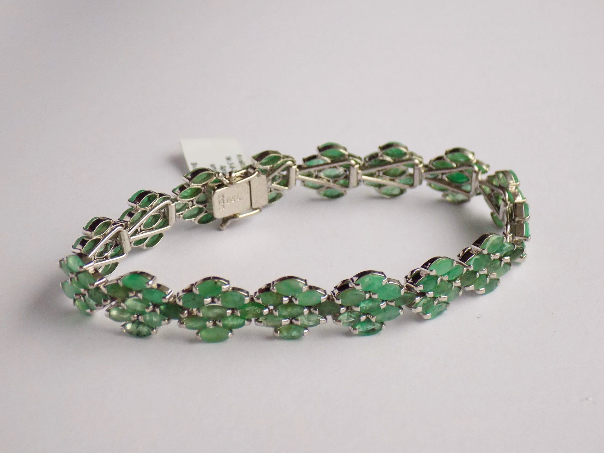 Silver Bracelet with Emeralds - AnArt