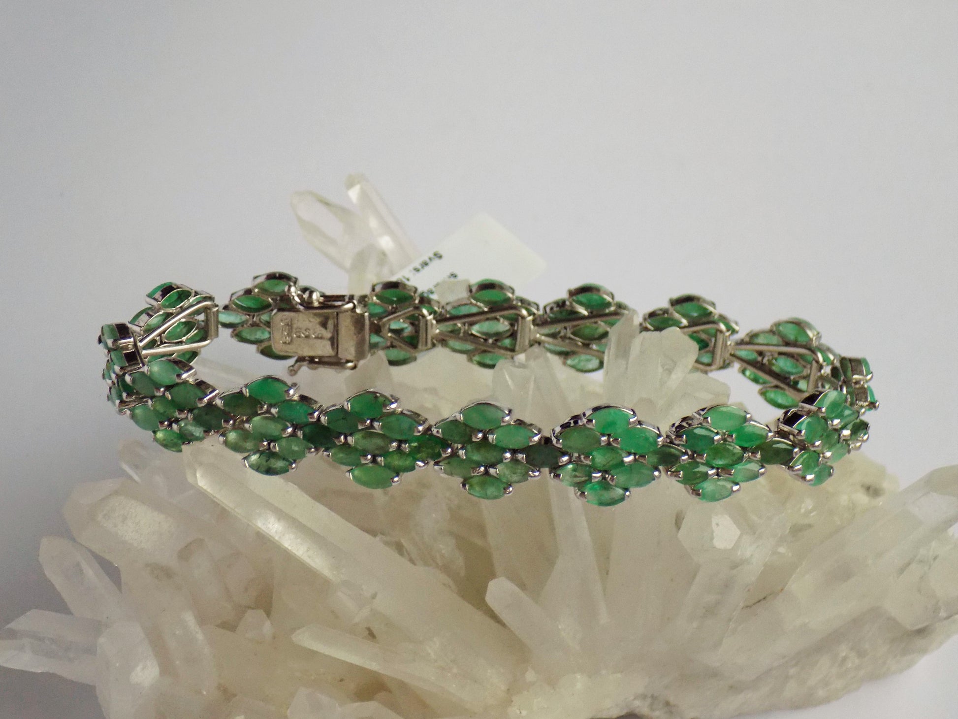 Silver Bracelet with Emeralds - AnArt