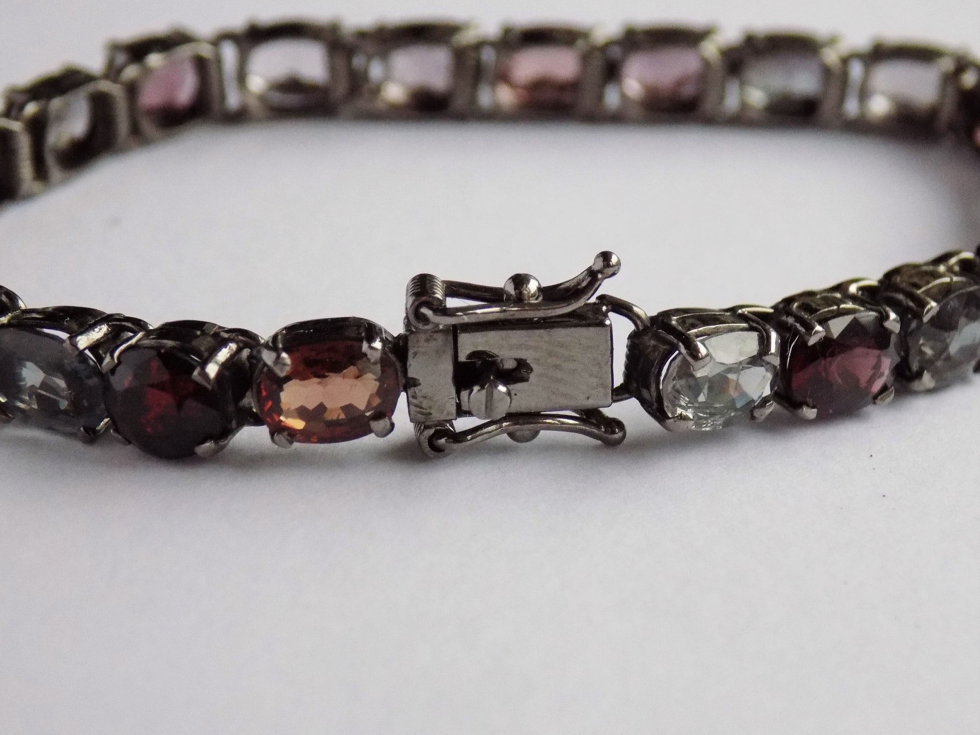 Silver Bracelet with Multicolored Spinels - AnArt