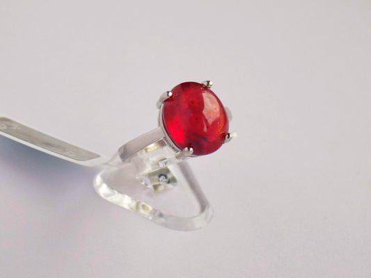 Silver Ring with Ruby - AnArt