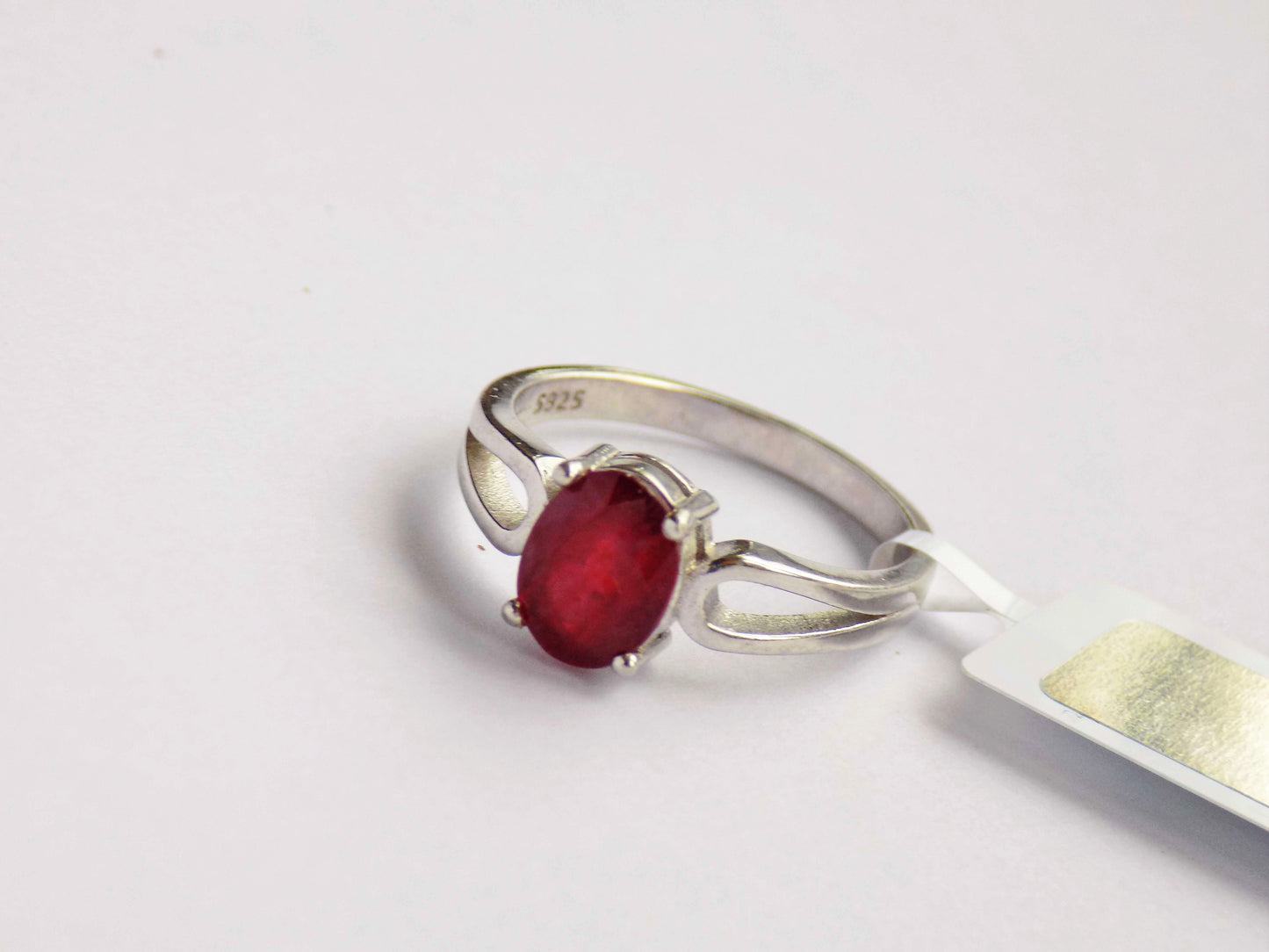 Silver Ring with Ruby - AnArt