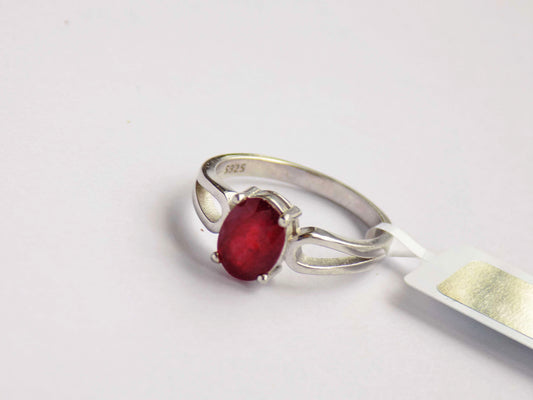 Silver Ring with Ruby - AnArt