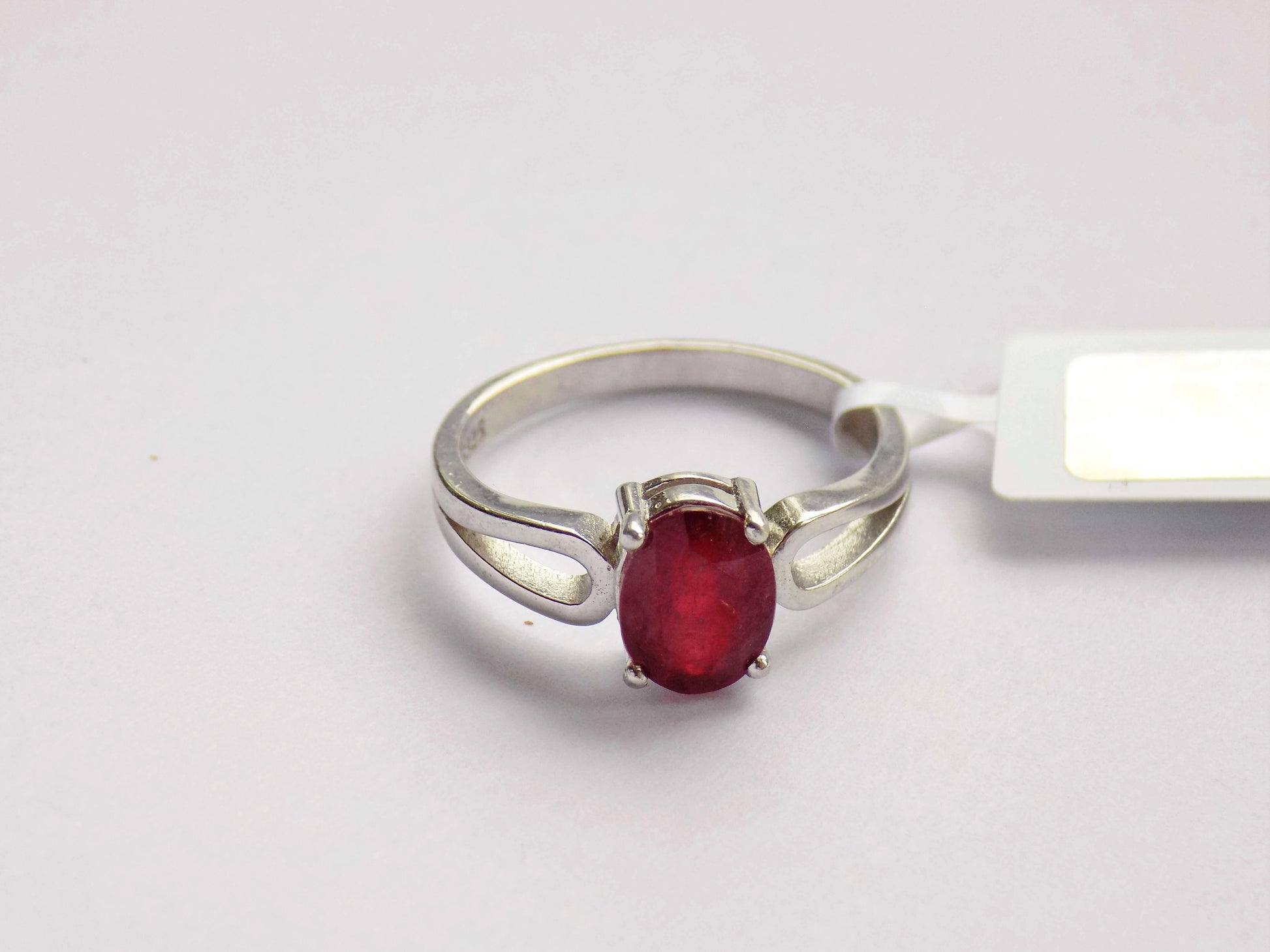 Silver Ring with Ruby - AnArt