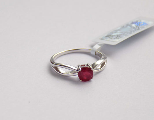 Silver Ring with Ruby - AnArt