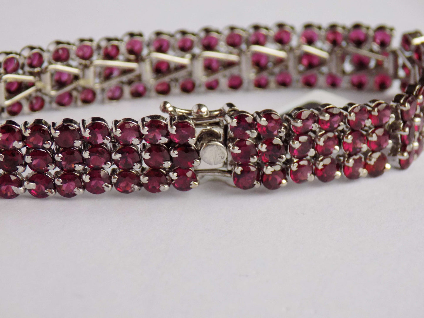 Silver Bracelet with Garnets - AnArt