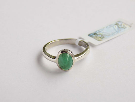 Silver Ring with Emerald - AnArt