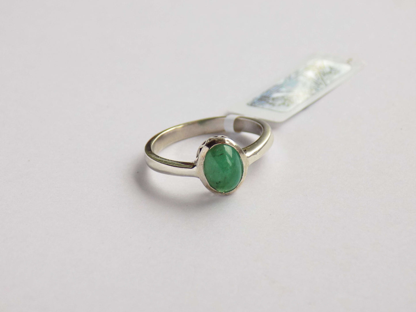 Silver Ring with Emerald - AnArt