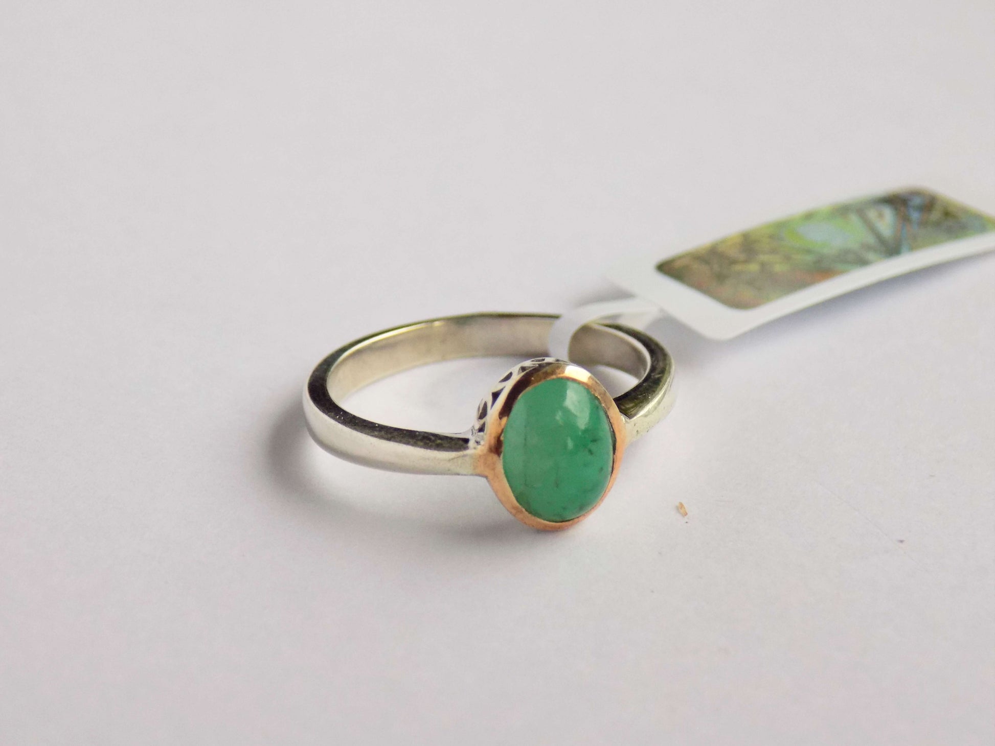 Silver Ring with Emerald - AnArt