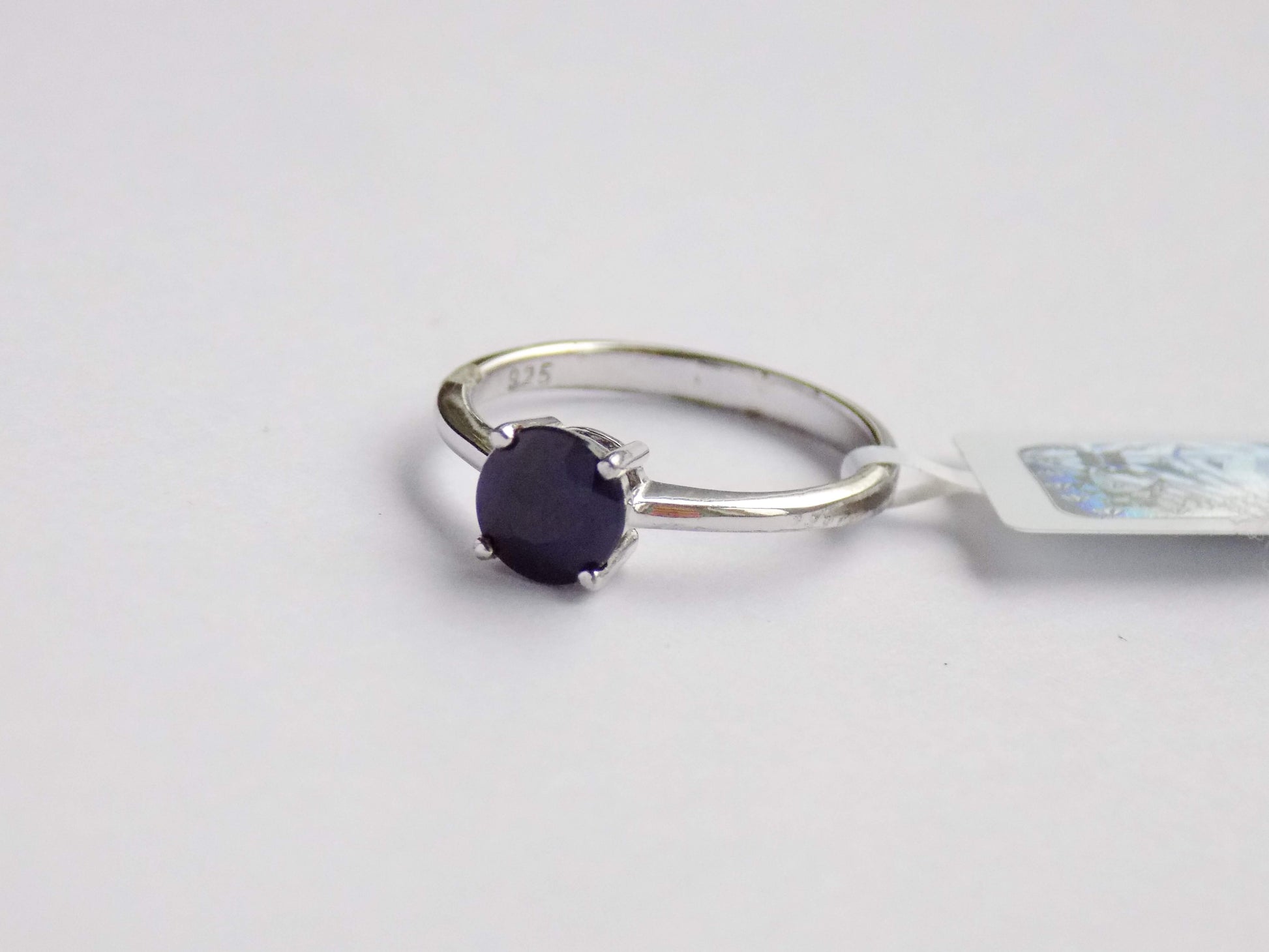 Silver Ring with Blue Sapphire - AnArt