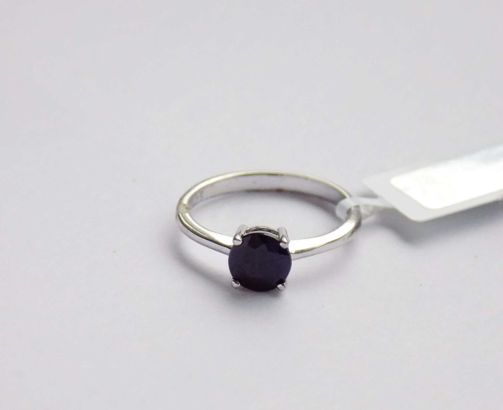 Silver Ring with Blue Sapphire - AnArt