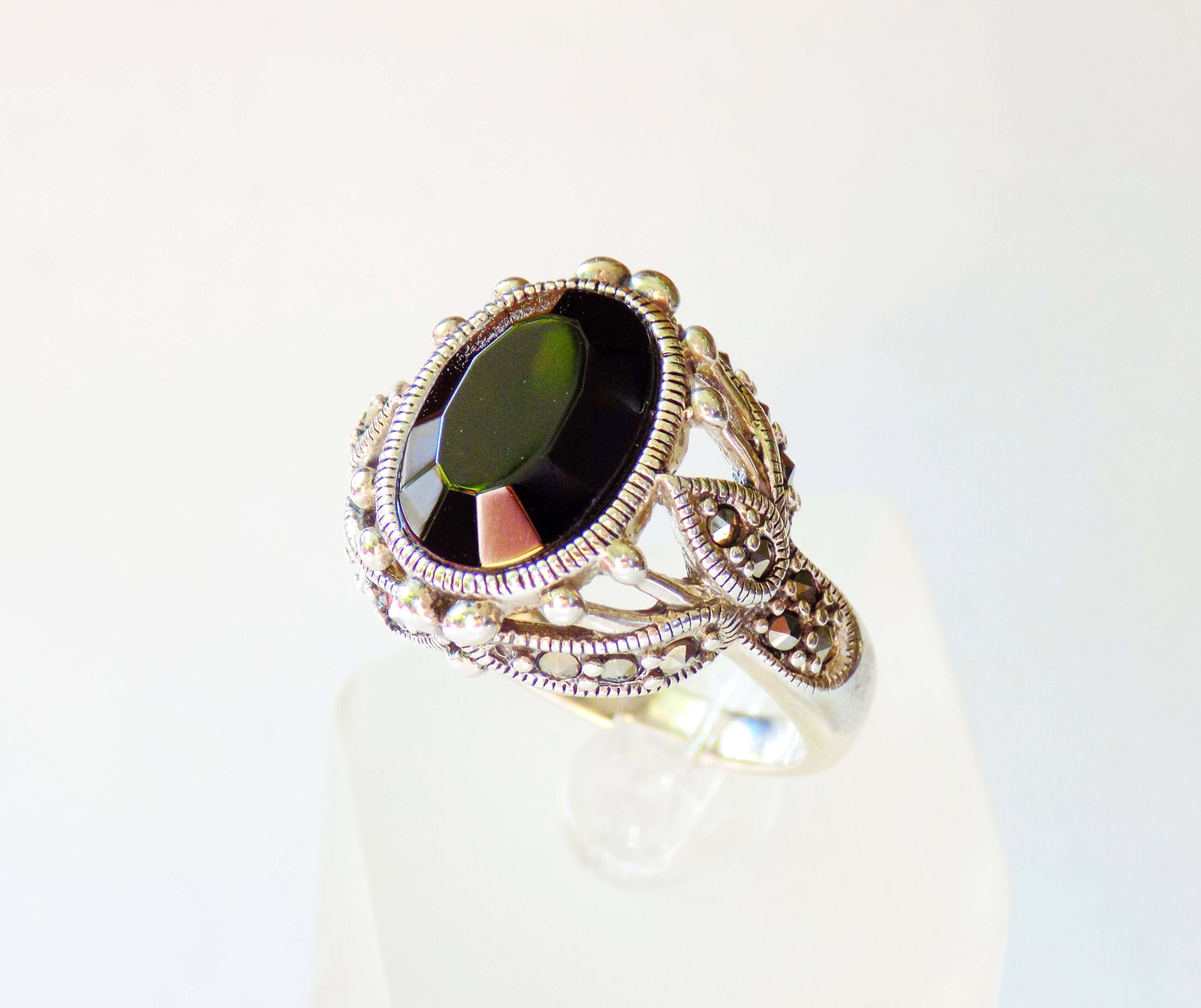 Silver Ring with Onyx