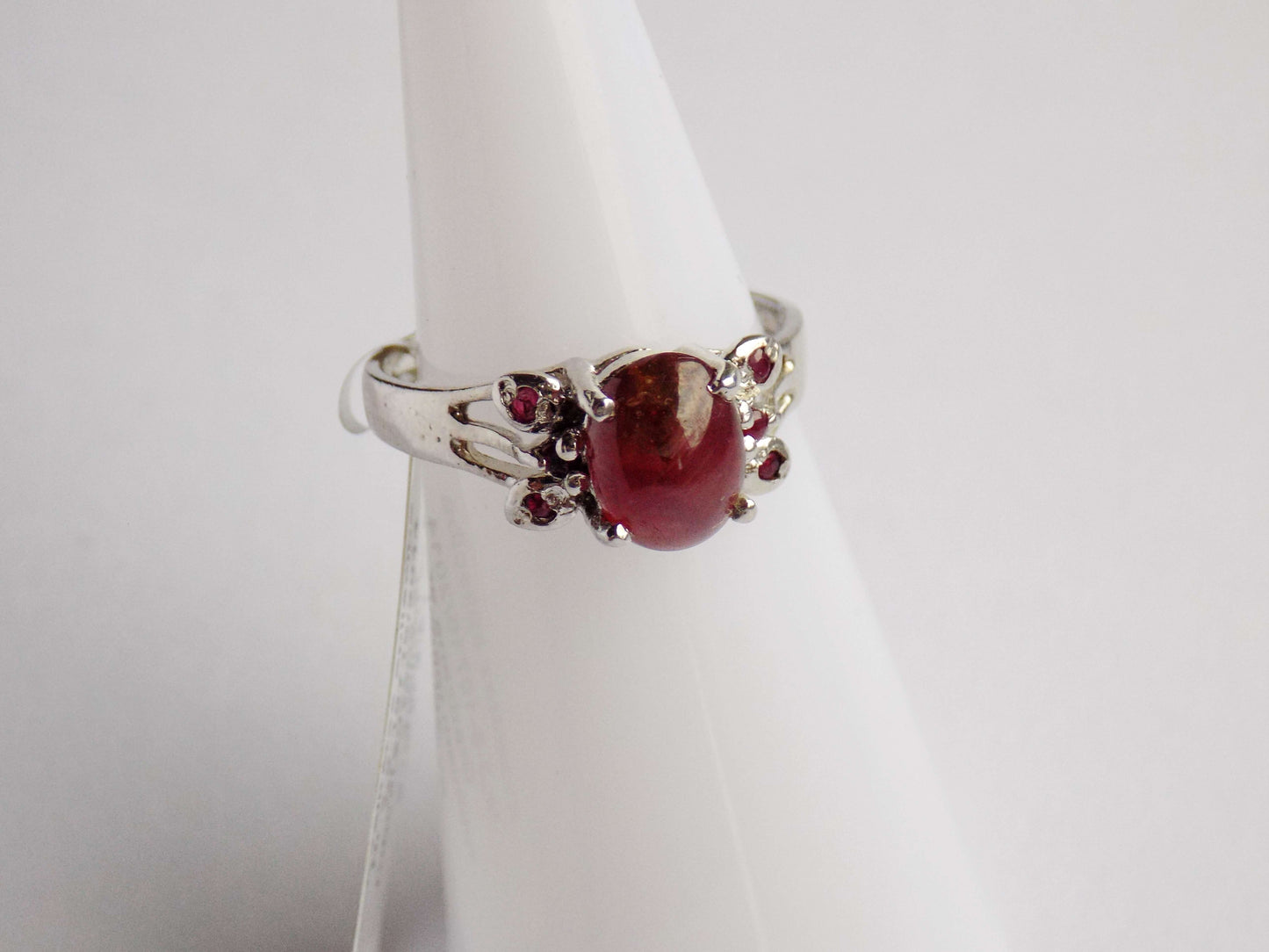 Silver Ring with Rubies - AnArt