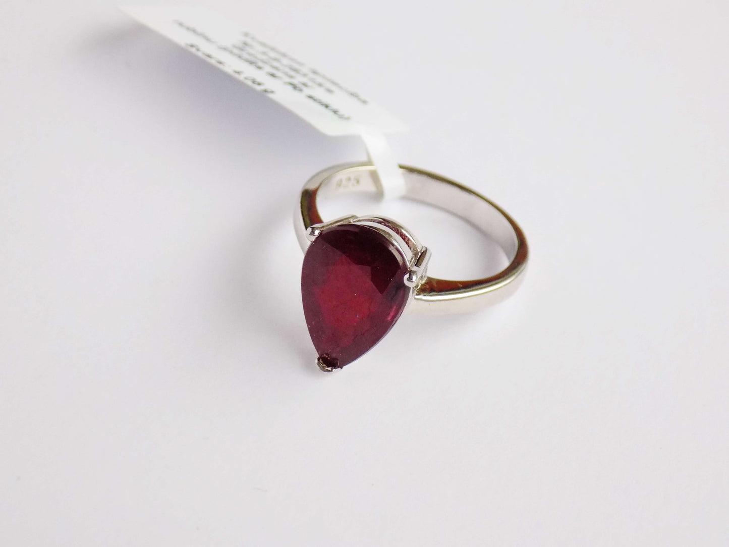 Silver Ring with Ruby - AnArt