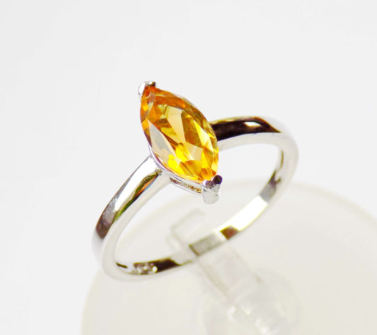 Silver Ring with Citrine