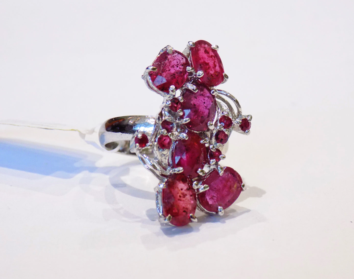 Silver Ring with Rubies