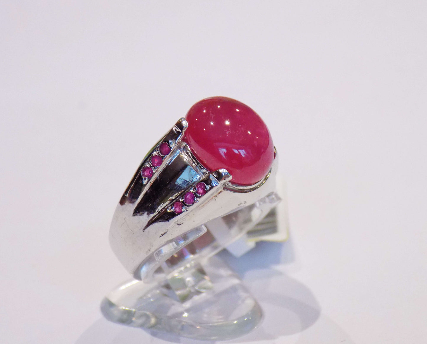 Silver Ring with Rubies