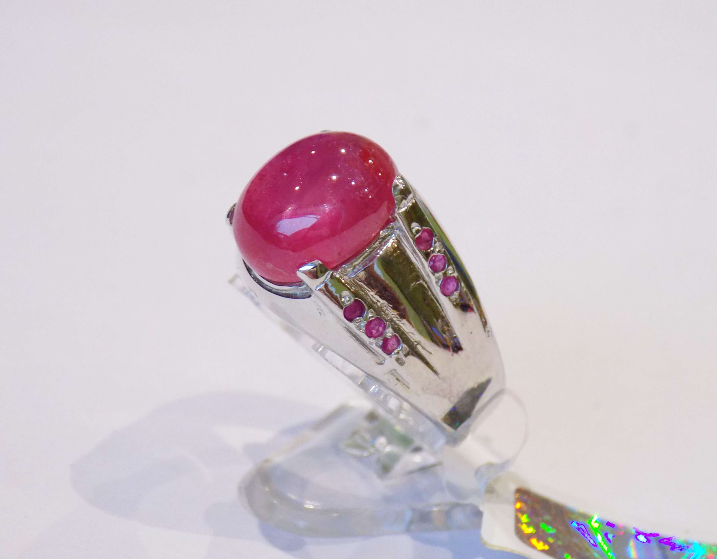 Silver Ring with Rubies