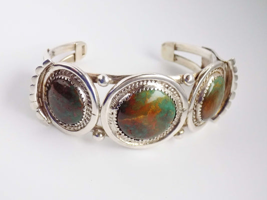 Silver Bracelet with Jaspers - AnArt