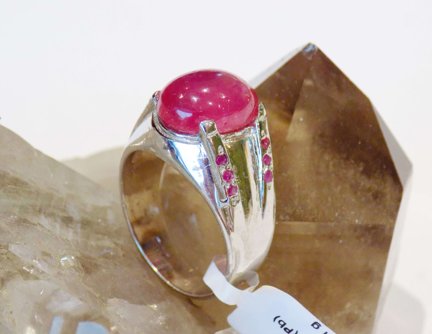 Silver Ring with Rubies