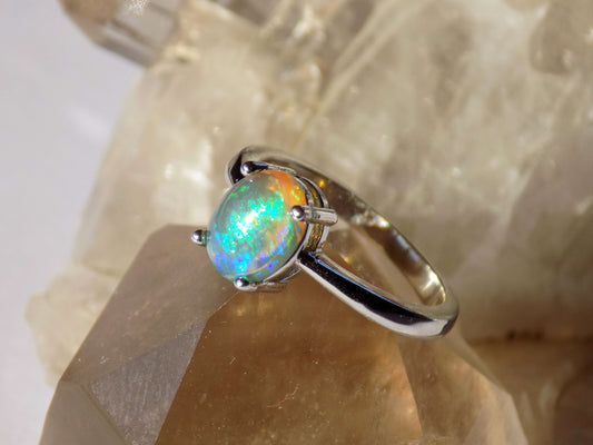 Silver Ring with Ethiopian Opal - AnArt