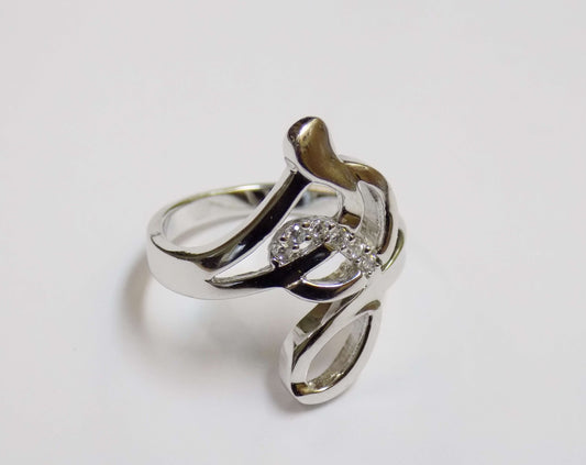 Silver Ring with Synthetic Zircons - AnArt