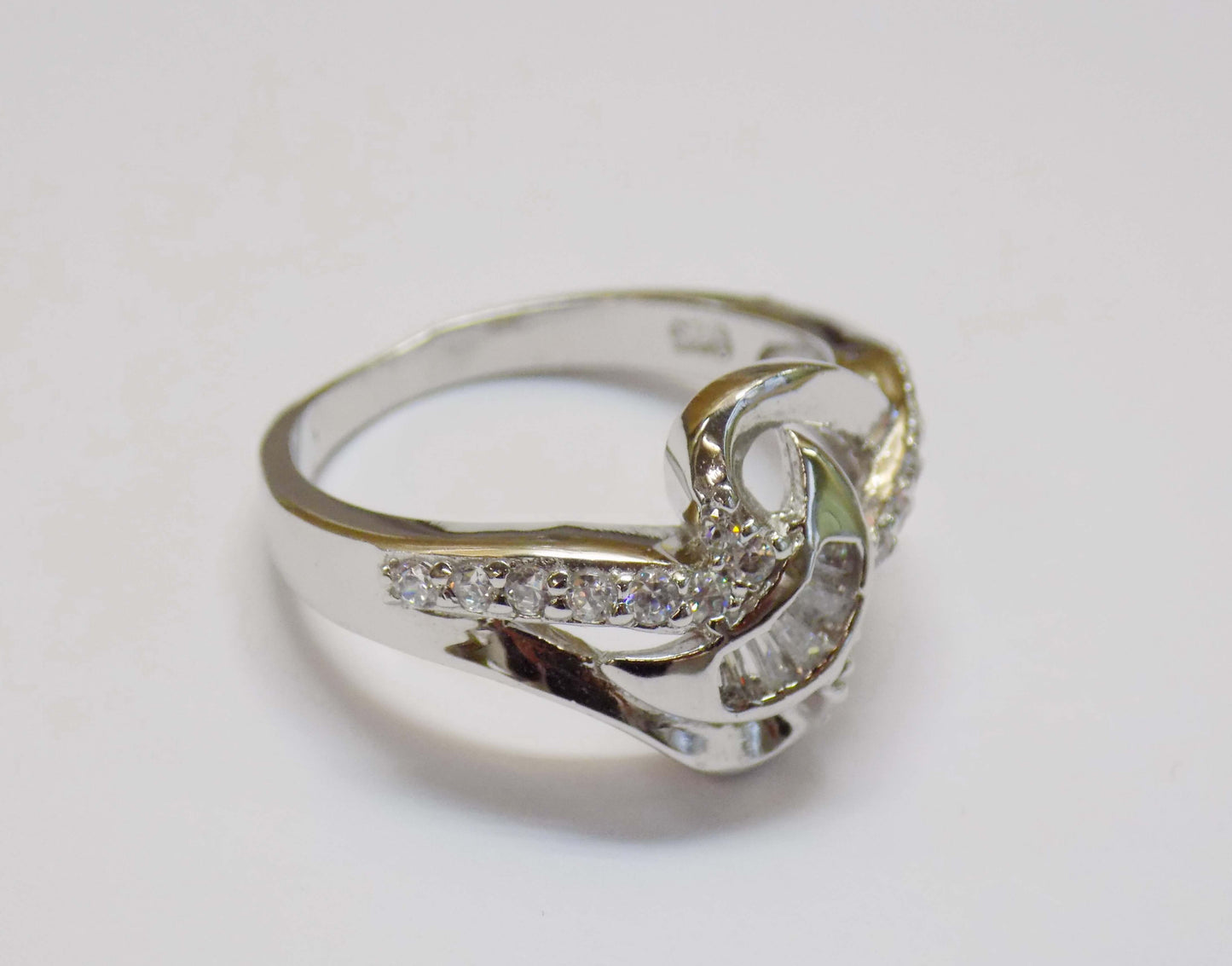 Silver Ring with Synthetic Zircons - AnArt