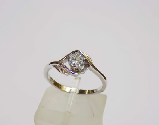 Silver Ring with Synthetic Zircon - AnArt