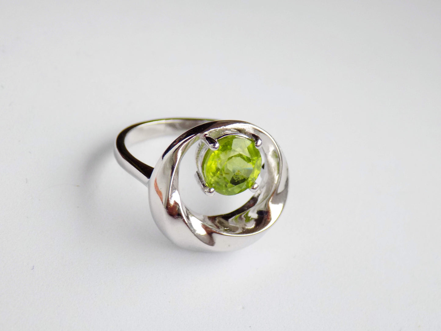 Silver Ring with Peridot - AnArt
