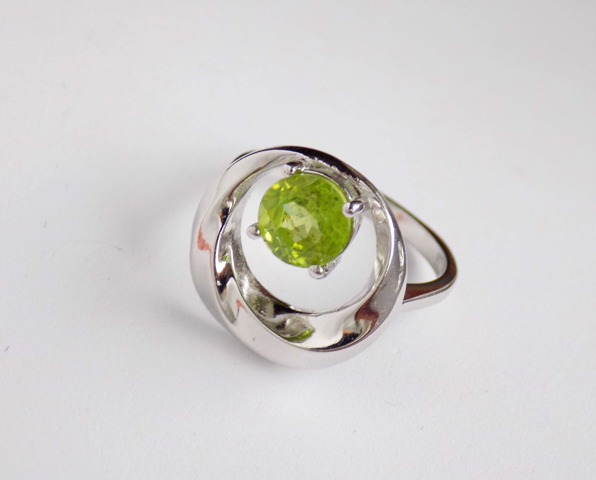 Silver Ring with Peridot - AnArt