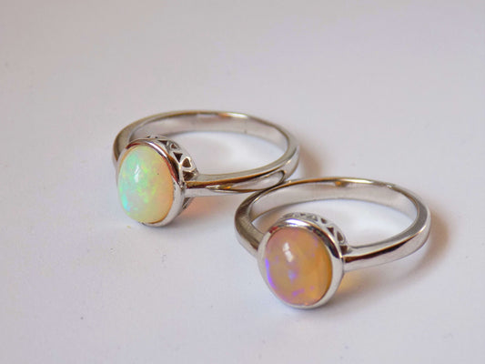 Silver Ring with Ethiopian Opal - AnArt