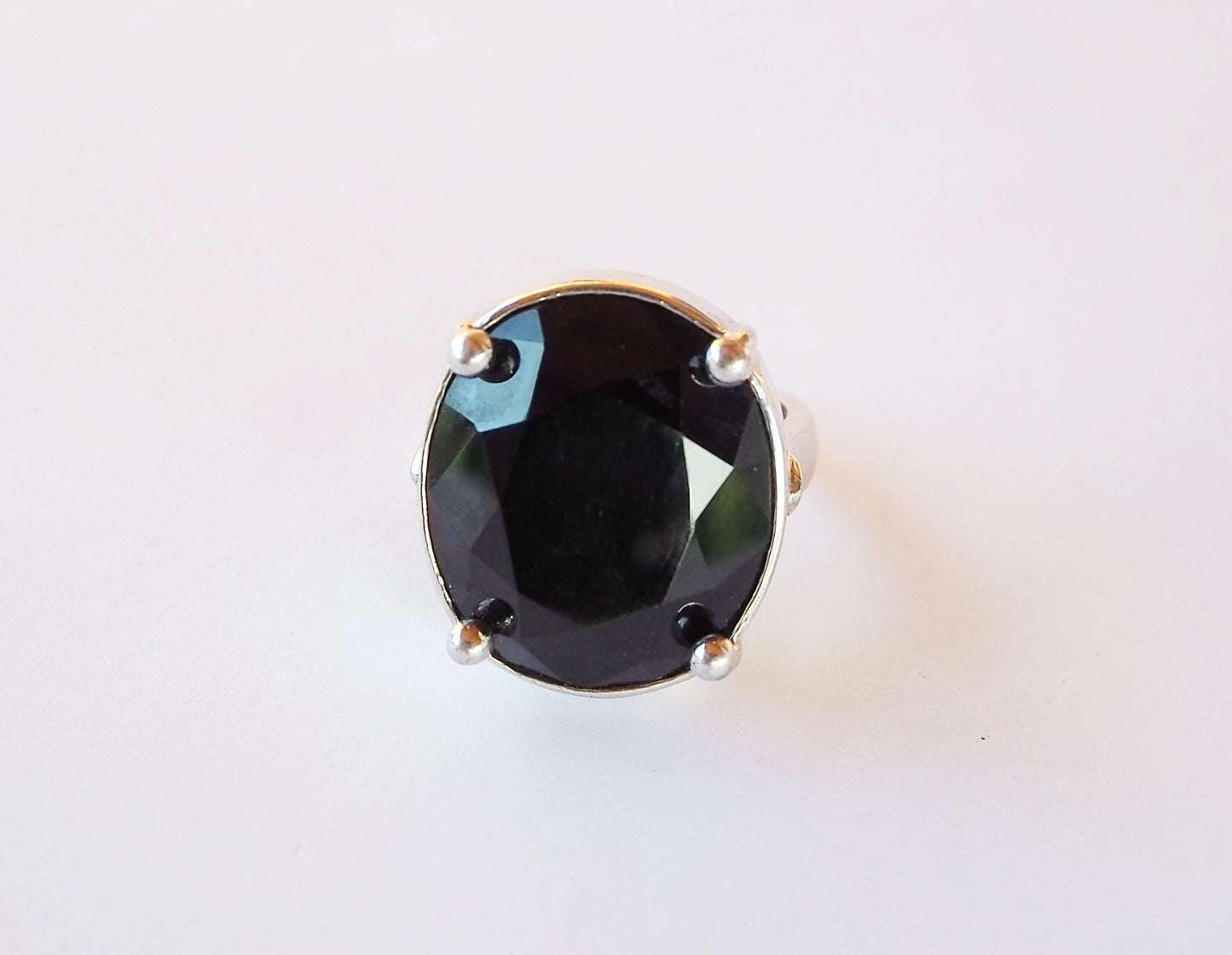 Silver Ring with Onyx