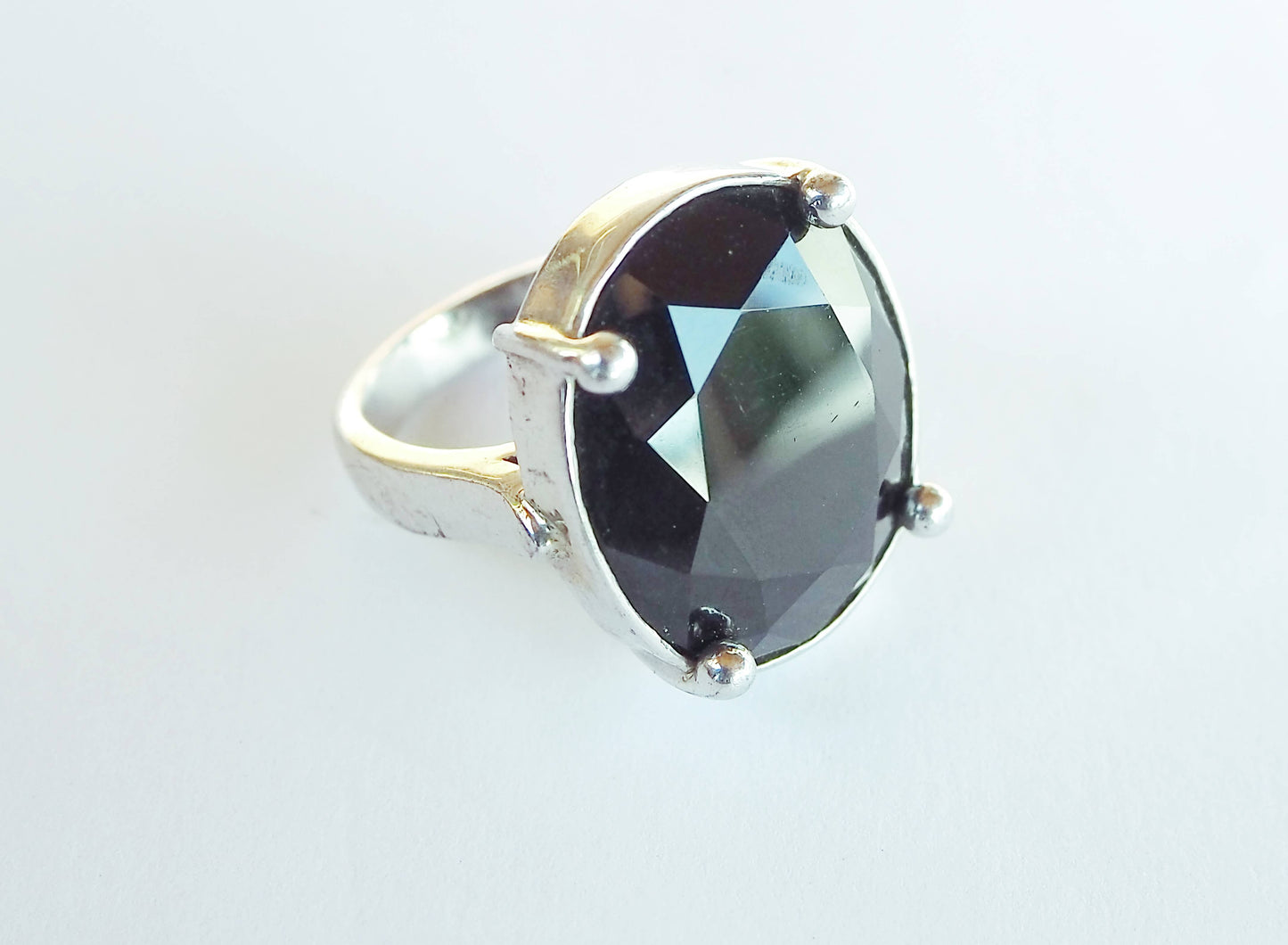 Silver Ring with Onyx