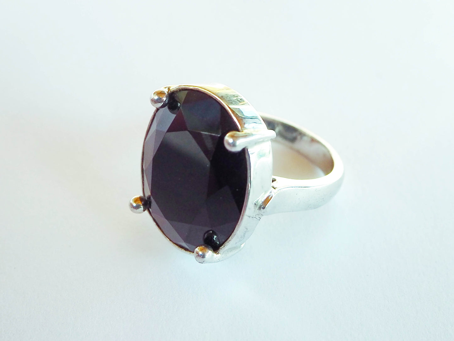 Silver Ring with Onyx