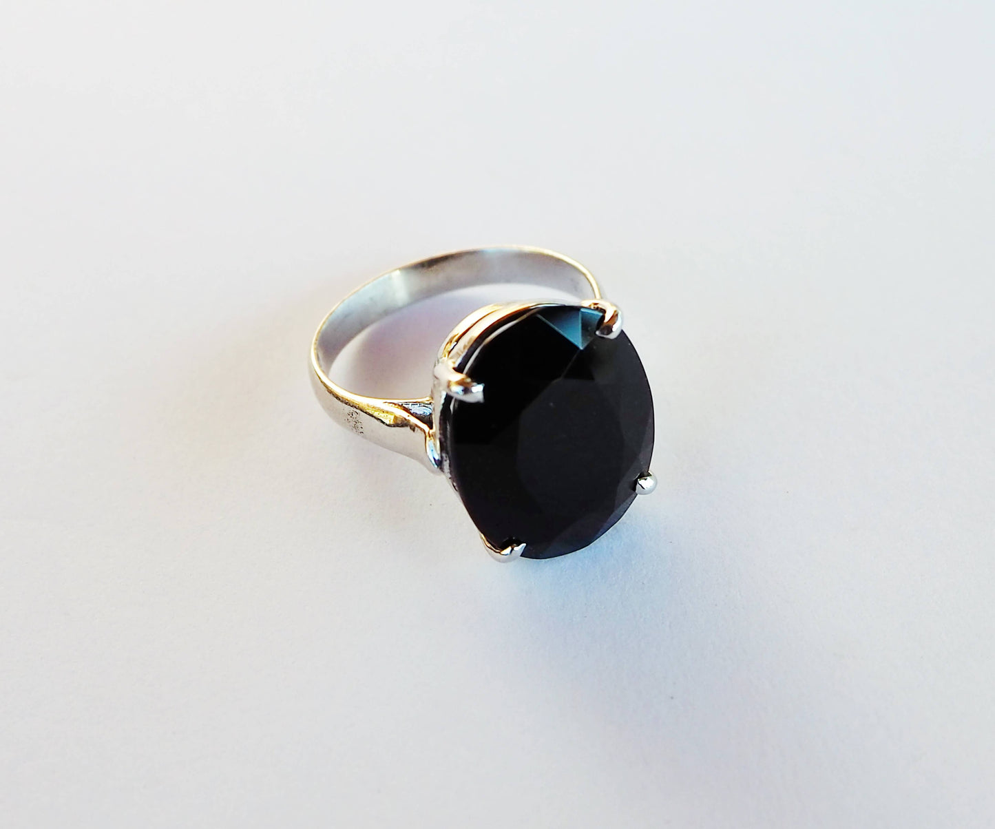 Silver Ring with Onyx