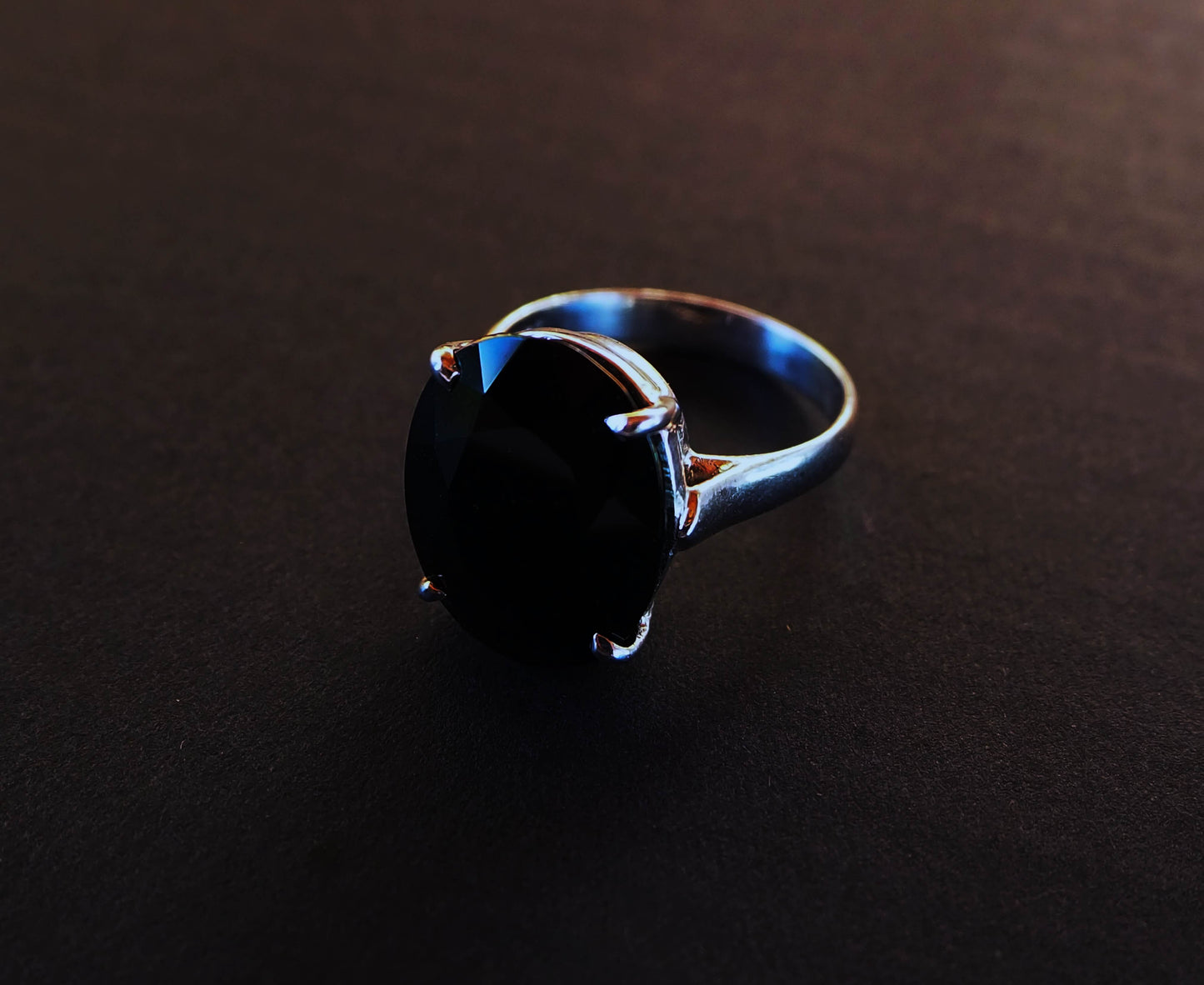 Silver Ring with Onyx