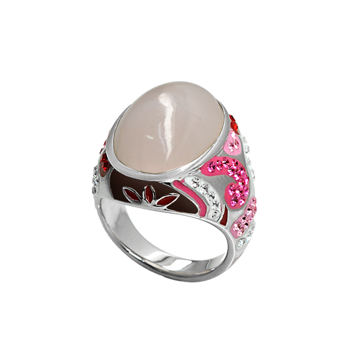 Silver Ring with Rose Quartz - AnArt